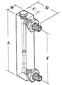 HCTI flowmeter dimmensions